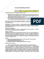 Acta de Junta General de Socios Suegro Modesto