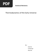 Thermodynamics of Early Universe