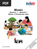 Music: Quarter 1 - Module 1 Music of Southeast Asia