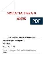 Simpatia para o Amor