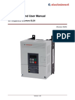 Installation and User Manual: For Frequency Inverters ELDI