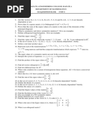 M1 Question Bank Unit I