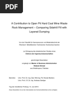 A Contribution To Open Pit Hard Coal Mine Waste - Rock Management - Compraring Sidehill Fill With Layered Dumping