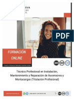 Curso Instalador Ascensores Montacargas Online