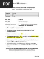 2021 Semester One Deferred & Supplementary Exam - Alternative Assessment Task