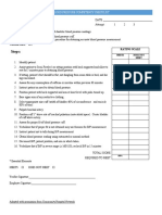 Manual Blood Pressure Competency Checklist