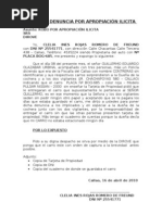 Carta de Denuncia