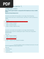 Ethics Midterm Quiz No. 3 - College Quiz Source: Stage 6: Morality of An Individual Principle and Conscience