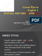 Initial Sounds AND: Lesson Plan in English 2