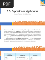 1.3 - Expresiones Algebraicas