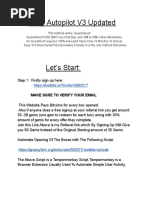 BTC - Autopilot - Method (No Investment No Scam)