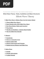 Elliott Wave Rules, Guidelines and Basic Structures