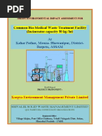 Common Bio-Medical Waste Treatment Facility (Incinerator Capacity 50 KG/HR)