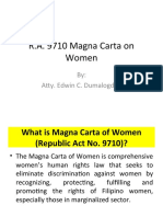 R.A. 9710 Magna Carta On Women