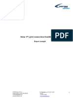 Feasibility Study For Connecting A Solar Power Plant