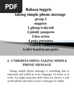 Bahasa Inggris Taking Simple Phone Message