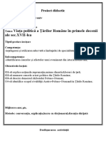 Viața Politică A Țărilor Române În Decenii Ale Sec - Xvii Cl6