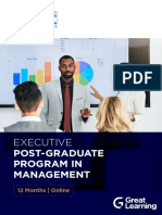 Executive: Post-Graduate Program in Management