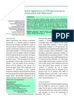 Quantitative Analytical Applications of FTIR Spectroscopy in Pharmaceutical and Allied Areas