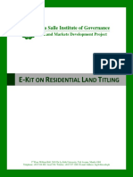 LSIG Policy Paper Residential Free Patent Bill