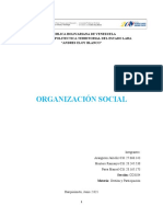 Organización Social, TRABAJO MONOGRAFICO