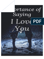 Importance of Saying I Love You