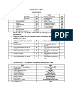 CHAPTER 5 ADJUSTING PROCESS - Assignment