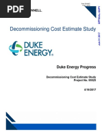 Decommissioning Cost Estimate Study: Duke Energy Progress