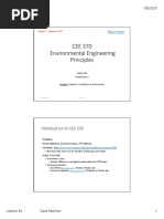 Environmental Engineering Principles (Inglés) (Presentación) Autor Dave Reckhow