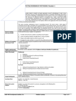 Accounting Research Methods: Module 1