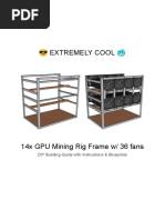 EXTREMELY COOL DIY 14x GPU Mining Rig Frame Instructions Blueprints v1.1