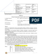 2020 Module 2.1 For Ce 316 Capacity LOS