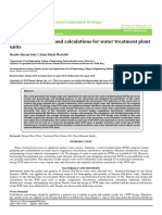 Step-By-Step Design and Calculations For Water Treatment Plant Units