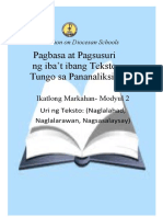 Pagbasa at Pagsusuri NG ... Q3 Module 2