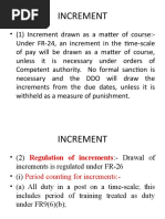 Grant of Incredment Withholding of Increment