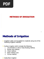 Methods of Irrigation