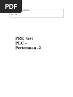 PRE - Test PLC - Pertemuan - 2: Pandu Wiranata 2003321066 EC-3A