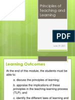 Principles of Learning Lecture