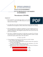 Faculty of Engineering Department of Mechanical and Marine Engineering Thermodynamics (TDN620S)