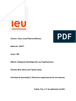 Actividad de Aprendizaje 2. Estructura Organizacional de Una Empresa.