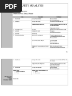 Drill Press Job Safety Analasis