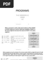 Programs: Prof. SARANYA.K.C Sense VIT