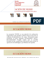 Ecuación Niosh - Manejo de Carga