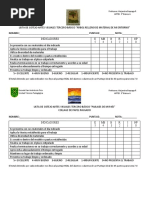 Lista de Cotejo Artes Visuales Tercero Básico A