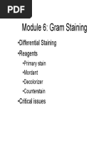 Module 6 Gram Staining PreLab