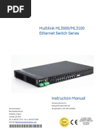 Multilink ML3000/ML3100 Ethernet Switch Series: Grid Solutions