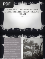 Comparative Analysis of Judaism, Christianity, and Islam