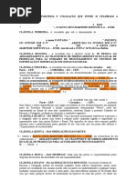 Modelo de Contrato de Parceria