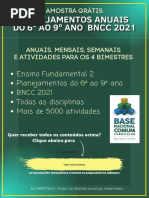 Planejamentos Do 6 Ao 9 Ano BNCC 2021