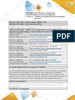 Fase 2 - La Antropología y Su Campo de Estudio